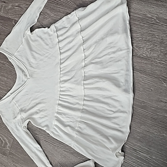 Womens American Eagle long sleeve baby doll top. Sz XXS. White - Picture 4 of 8